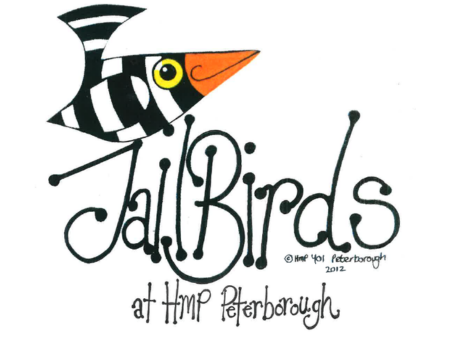 Jailbirds logo with a black and white striped bird on the top right. 